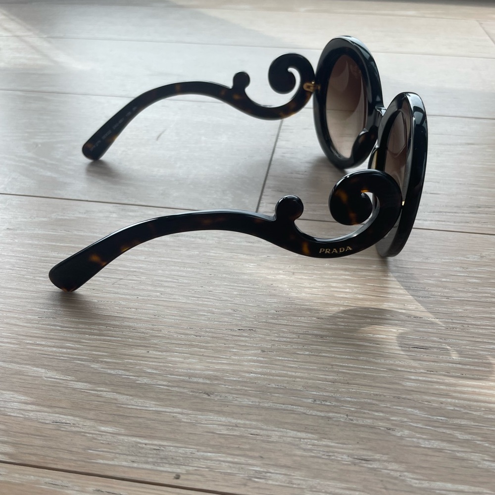 Dark Tortoiseshell Prada Sunglasses - image 3